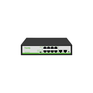 Tiandy POE Switch 8*10/100Mbps PoE Ports + 2*10/100Mbps Uplink