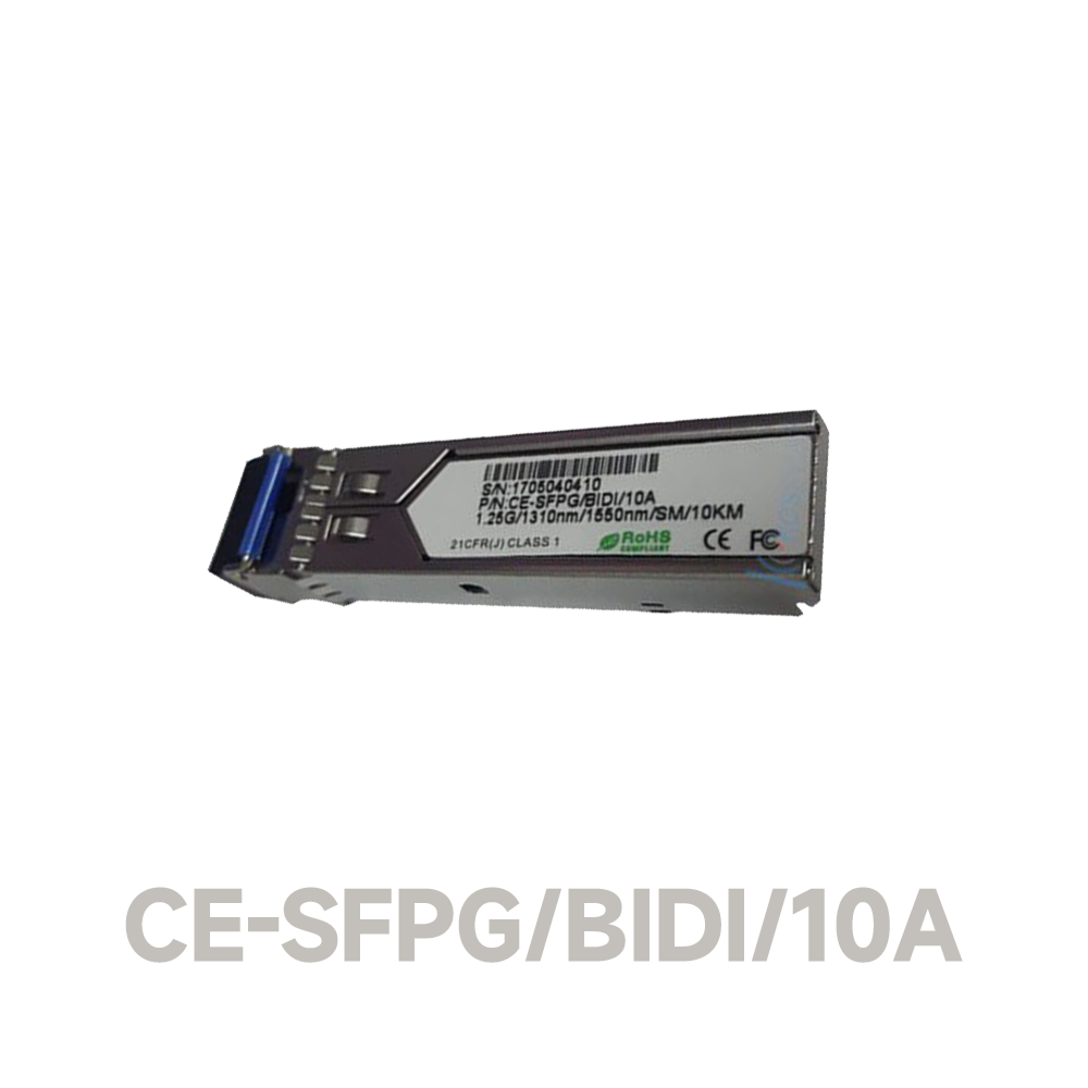 1.25G SFP, BIDI, 1310nm, 10km SC port