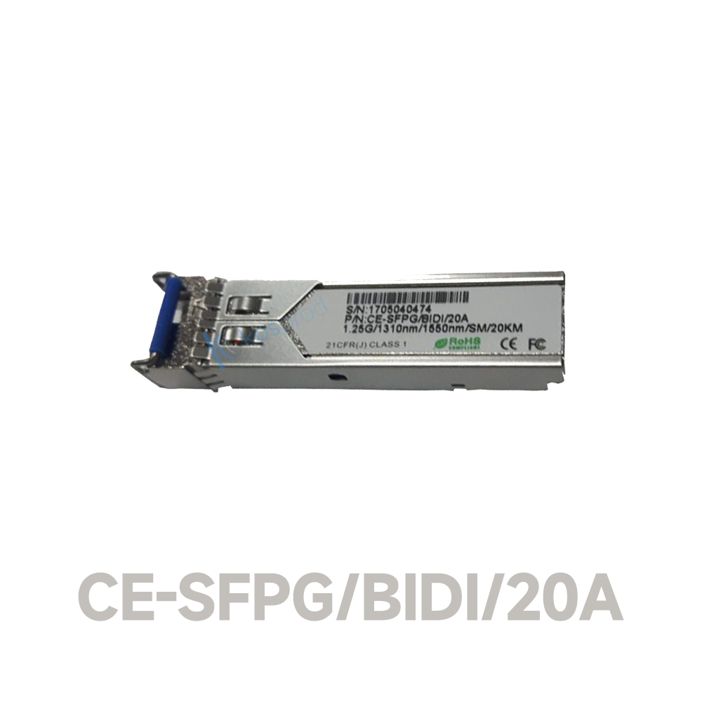 1.25G SFP, BIDI, 1310nm, 20km LC port