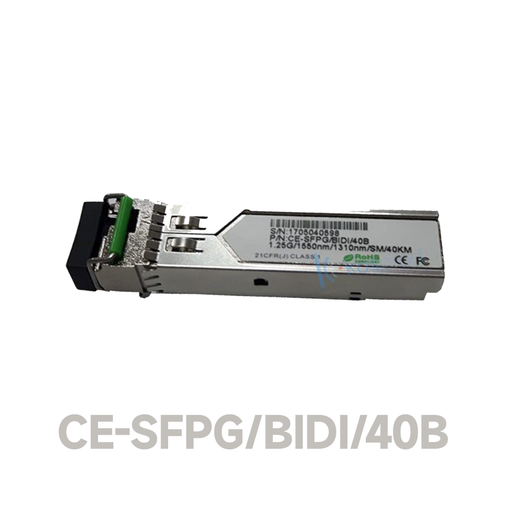 1.25G SFP, BIDI, 1550nm, 40km LC port