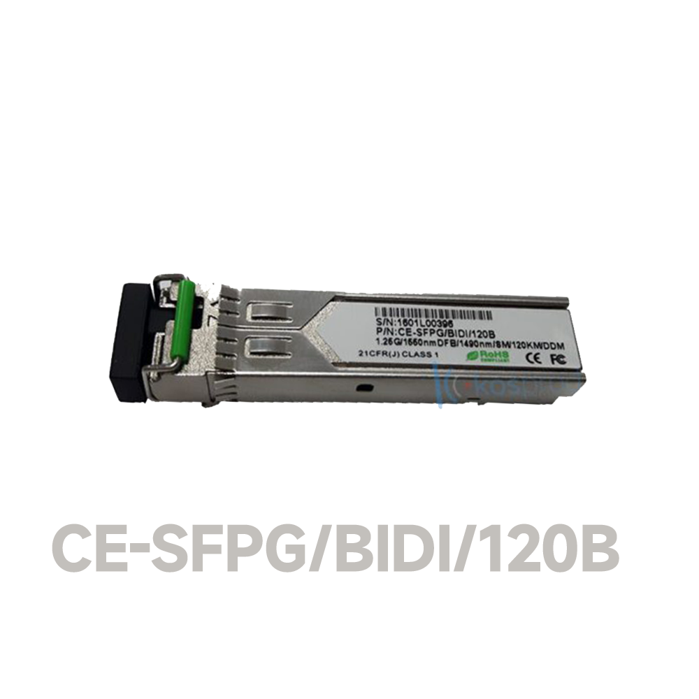 1.25G SFP, SM Single Fiber, 120KM, 1550/1310, LC Connector
