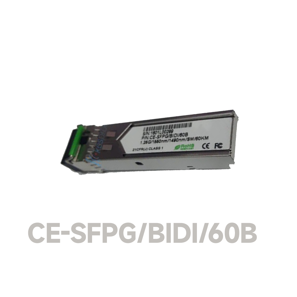 1.25G SFP, SM Single Fiber, 60KM, 1550/1310, LC Connector