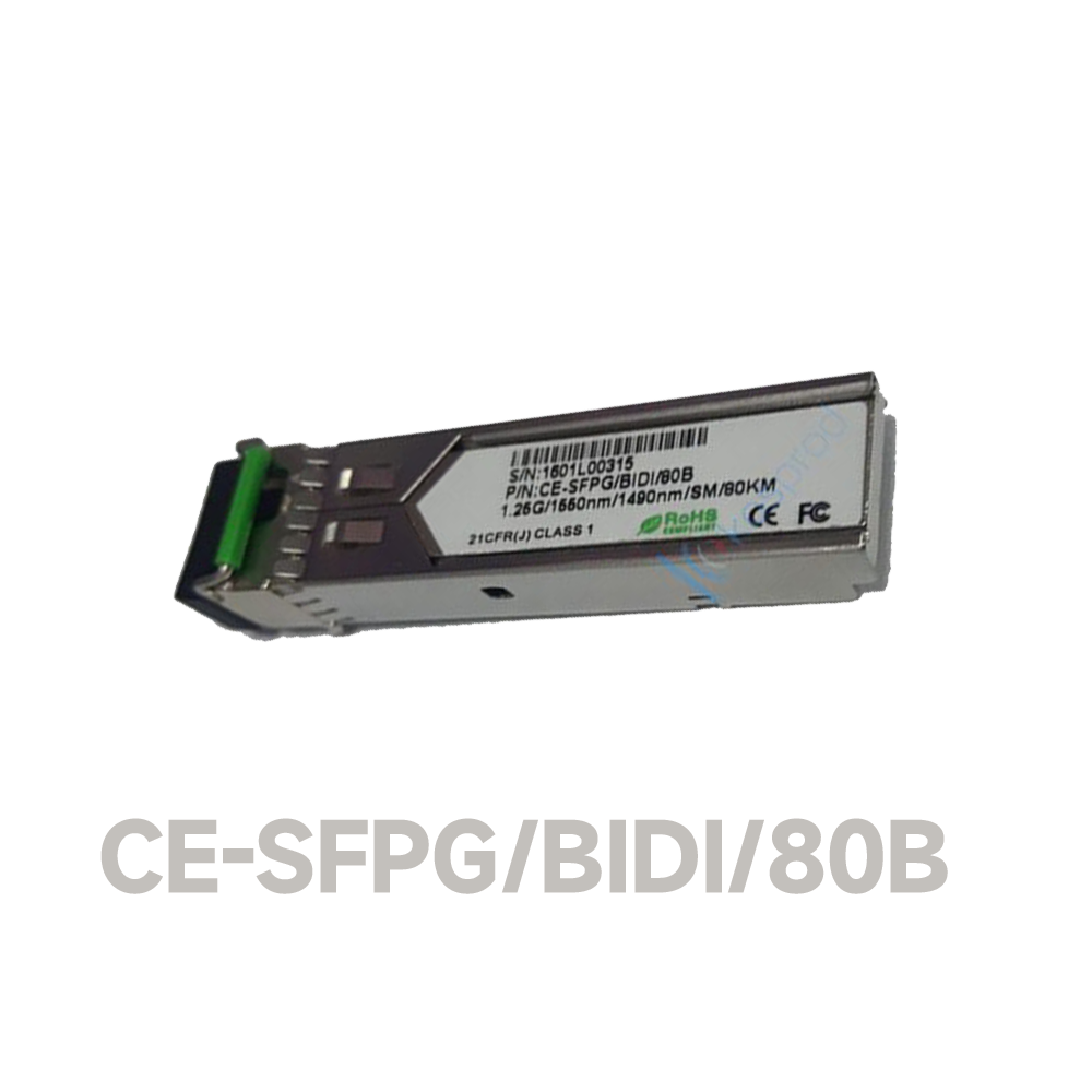 1.25G SFP, SM Single Fiber, 80KM, 1550/1310, LC Connector