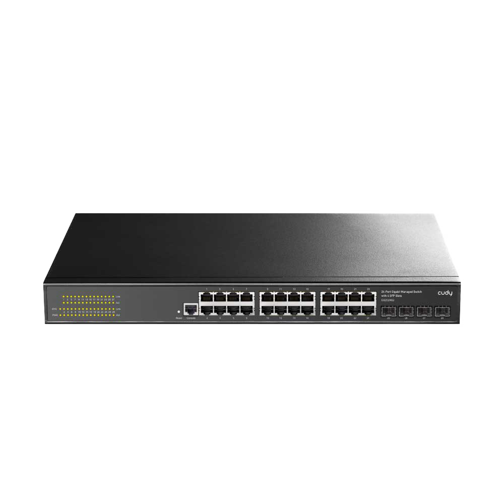 24-Port Layer 2 Managed Gigabit Switch with 4 Gigabit SFP Slots ( GS2024S2 )