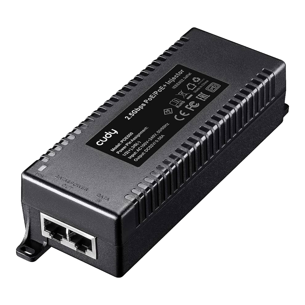 30W 2.5Gbps PoE+/PoE Injector (POE500)