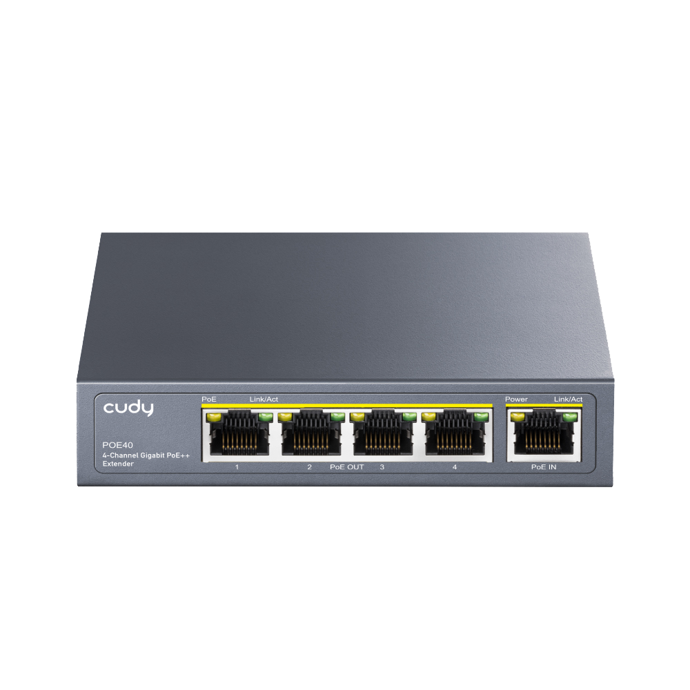 4-Channel Gigabit PoE++ Extender (POE40)