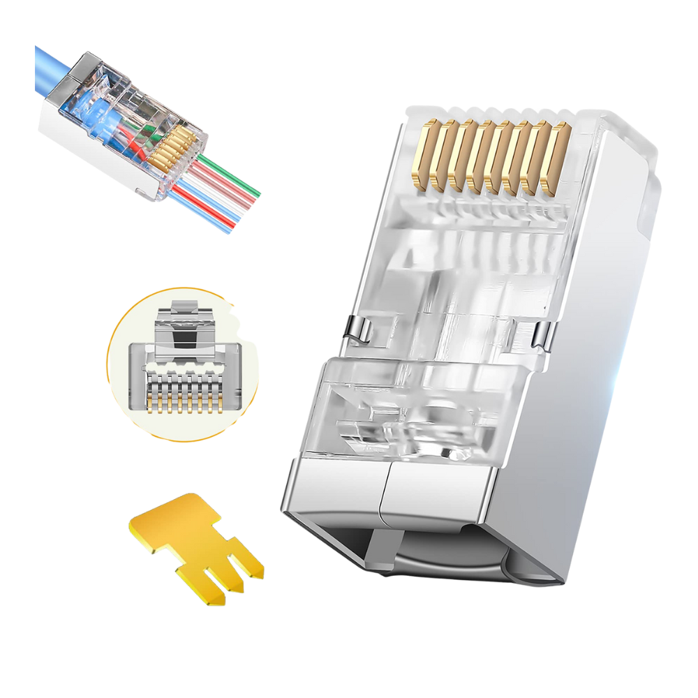 CAT.6 FTP MODULAR PLUGEZ TYPE (pass through)