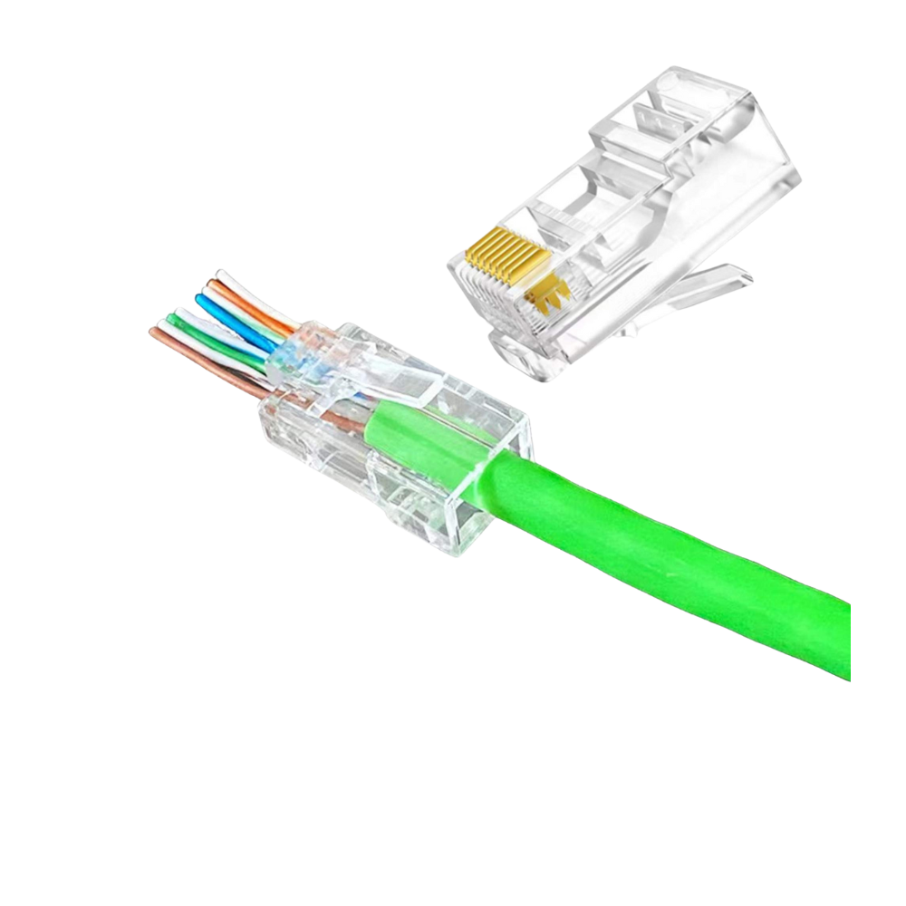 CAT.6 UTP MODULAR PLUGEZ TYPE (pass through)