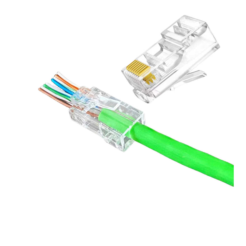 CAT.6A UTP MODULAR PLUGEZ TYPE (pass through)