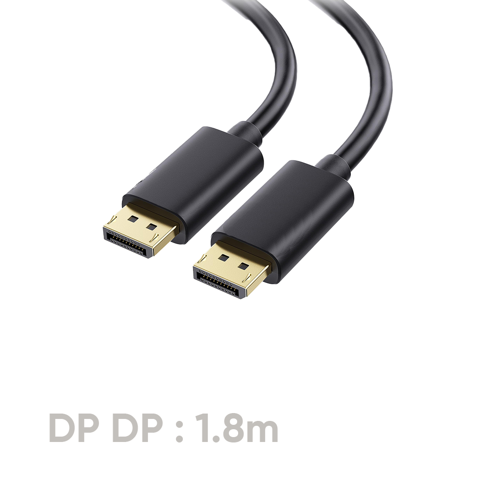 Display Port Cable 1.2 4K 60HZ,Black, 1.8m