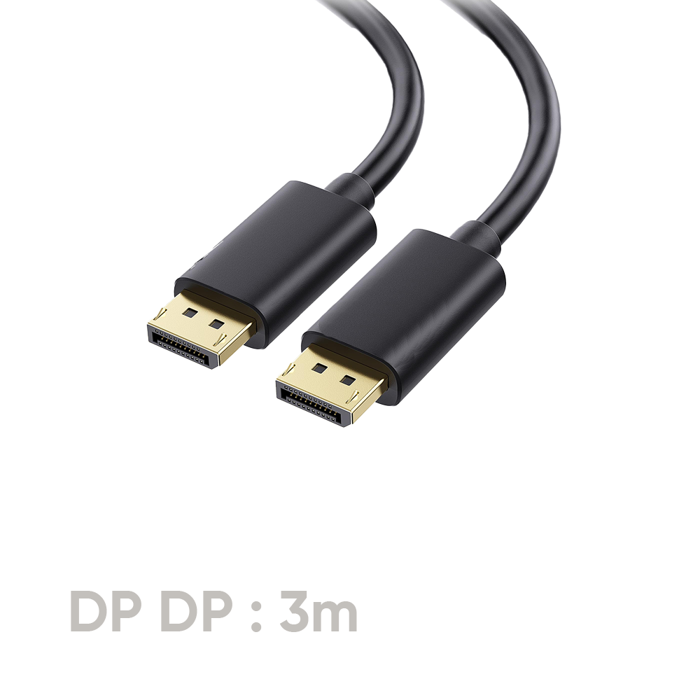 Display Port Cable 1.2 4K 60HZ,Black, 3m