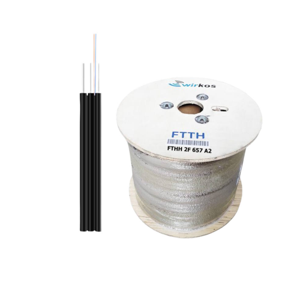 FTTH-2 G.657 A2 Flat Drop cable 1000m