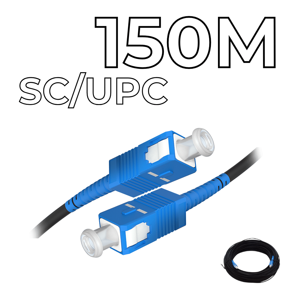 Fiber Optic Drop Cable SC/UPC Connectors 150M