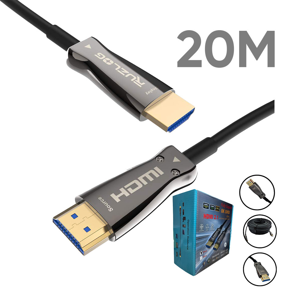 FiberHDMI 8k ,48Gps, OM3/4C+7 Electronic wire , PVC , 20M