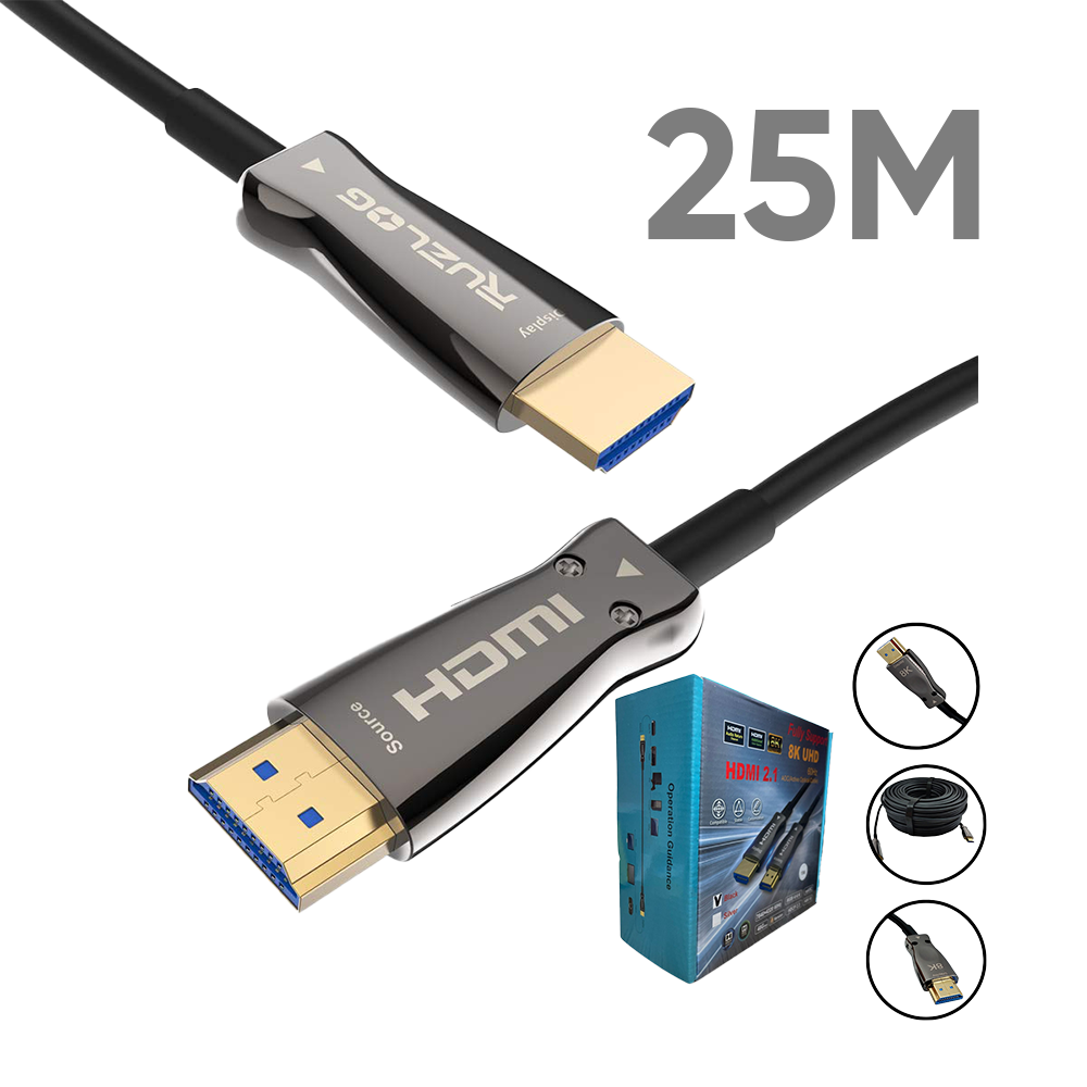 FiberHDMI 8k ,48Gps, OM3/4C+7 Electronic wire , PVC , 25M