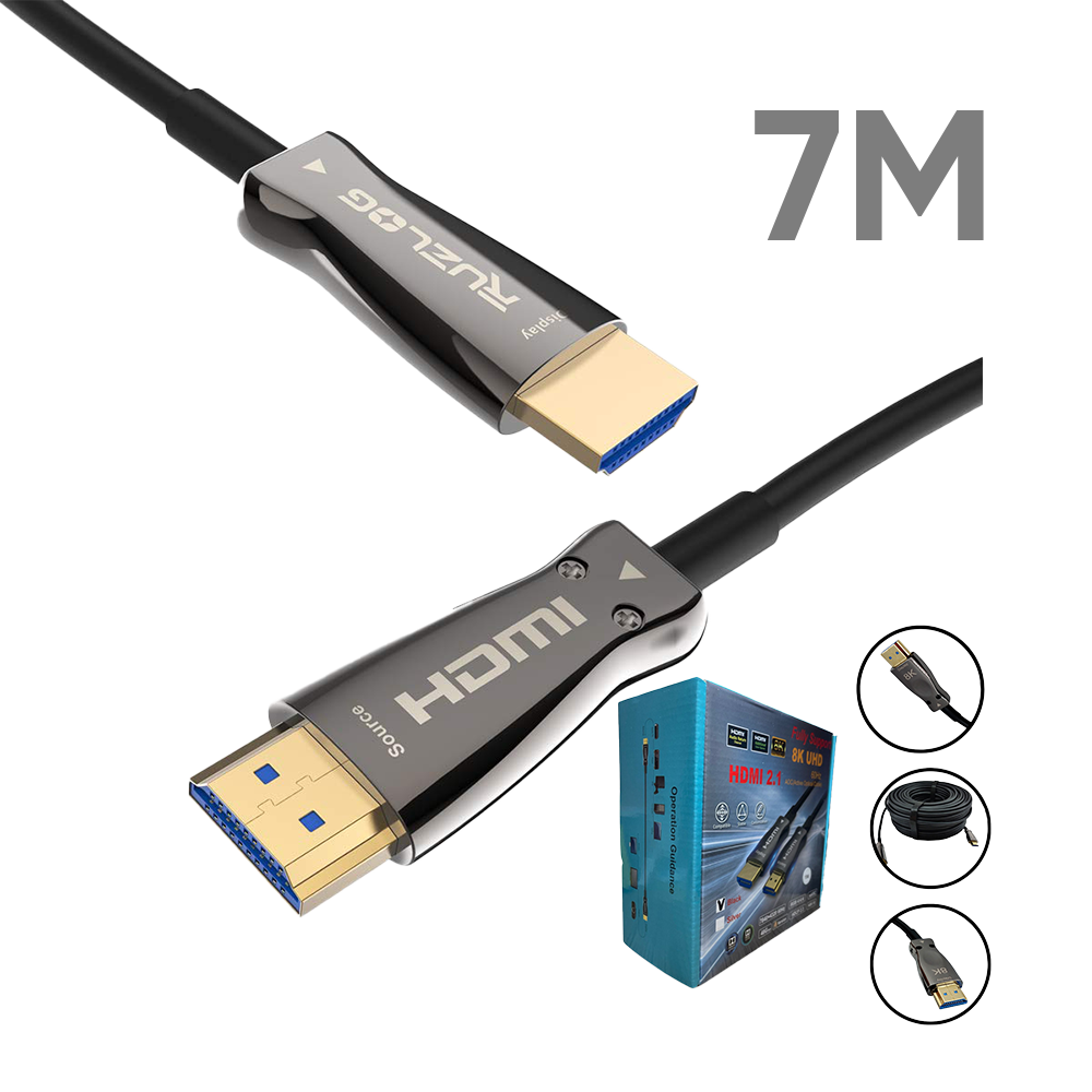 FiberHDMI 8k ,48Gps, OM3/4C+7 Electronic wire , PVC , 7M