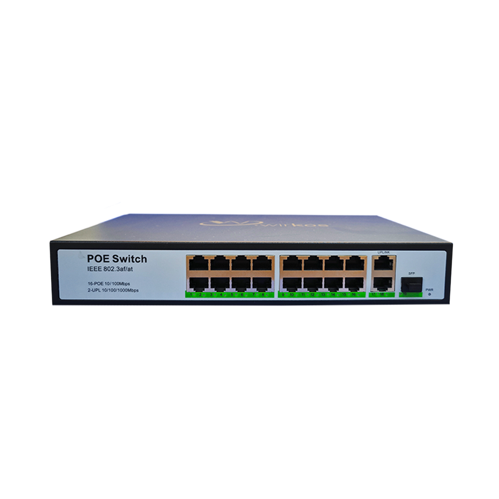 POE Switch/16+2 up link Gigabit port
