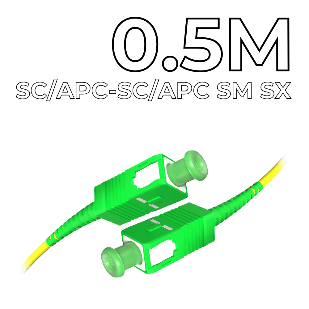 Patch Cord SC/APC-SC/APC SM SX 0.5M