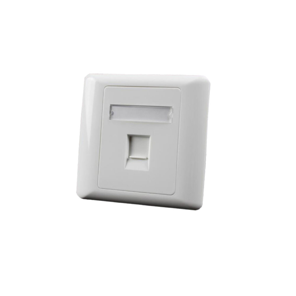 RJ45 Face Plate 86x86 type/1-port/wall mounted