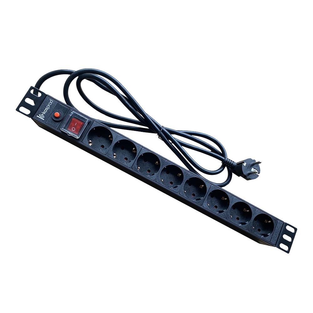 Rackmount switch - Aluminum alloy shell PDU 8ways