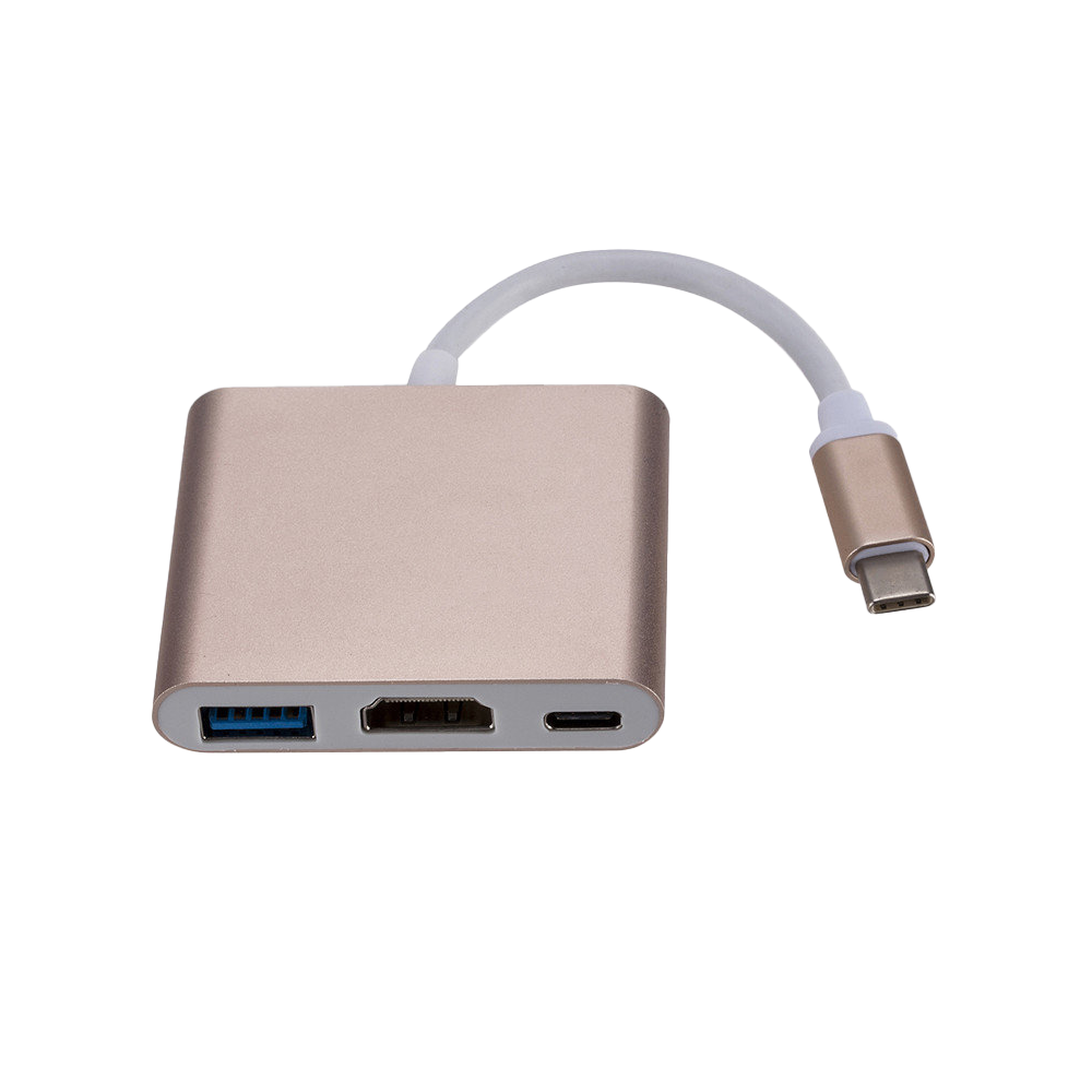 TYPE C HUB, 3IN1 USB-C HUB, GT-HUBC-3IN1A