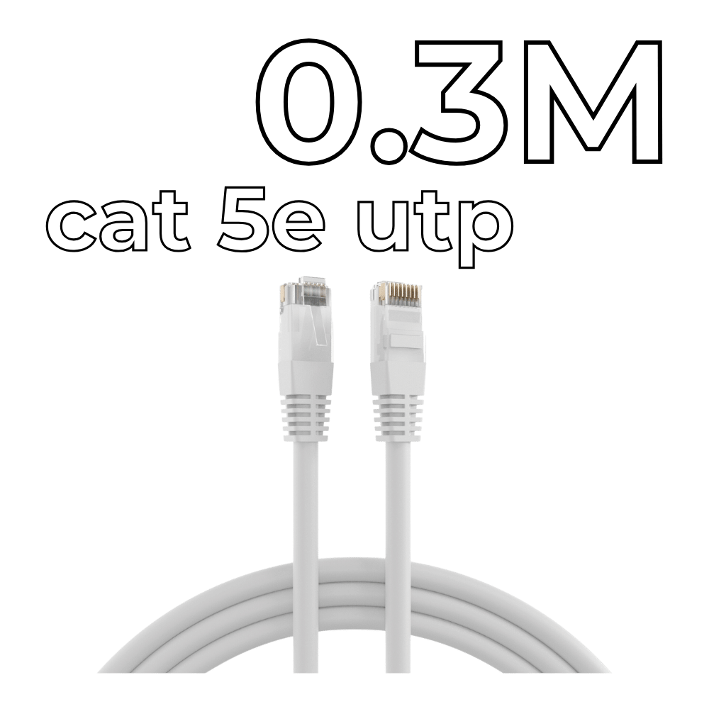 UTP CAT5e Patch cord 0.3m
