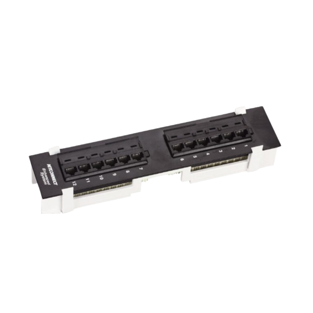 UTP CATEGORY C5E PATCH PANEL 12 PORT