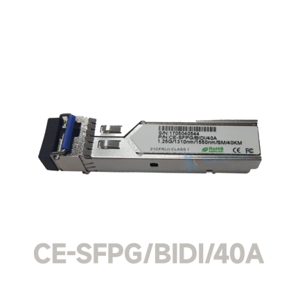 1.25G SFP, BIDI, 1310nm, 40km LC port