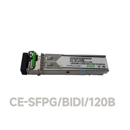 1.25G SFP, SM Single Fiber, 120KM, 1550/1310, LC Connector