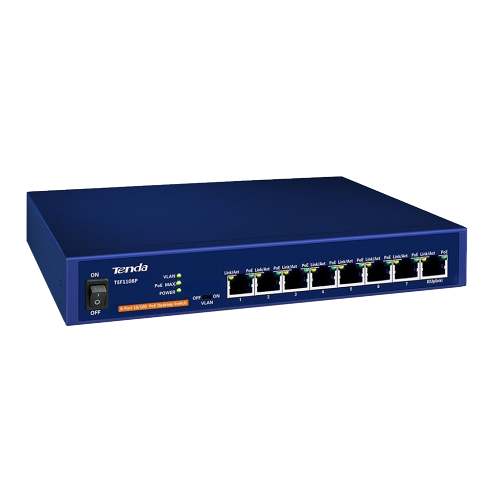 8 ports PoE switch Tenda TEF1108P 8 ports PoE switch Tenda TEF1108P - Image 1