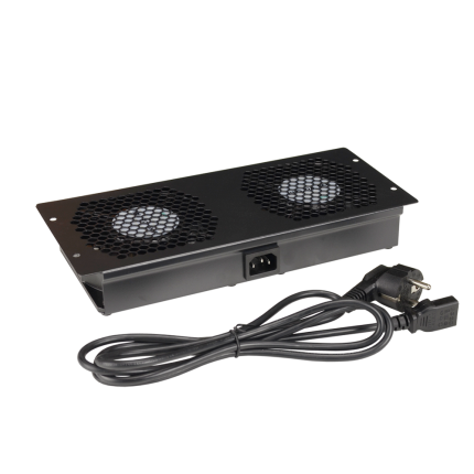Panel of two fans for RACK cabinets