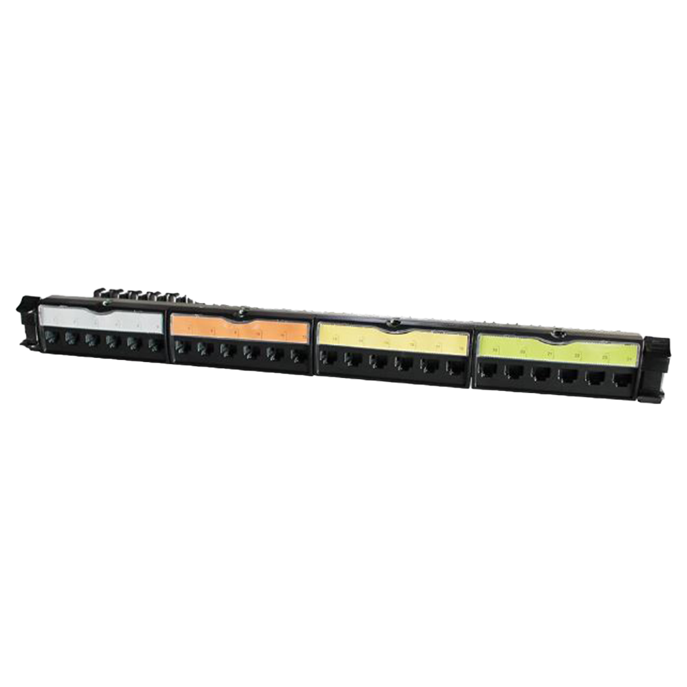 Patch Panel CAT6 UTP 24 ports ( Tool-Less ) Cold Rolled Steel