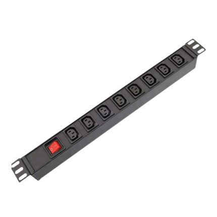 Rackmount switch C13 PDU - PVC(plastic shell) 8 ways