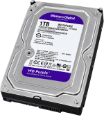 Western Digital 1TB WD Purple внатрешен хард диск (HDD) за видеонадзор – SATA 6 Gb/s, 64 MB кеш, 3,5″ – WD11PURZ