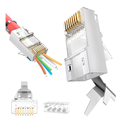 CAT7 FTP MODULAR PLUGEZ TYPE (pass through)